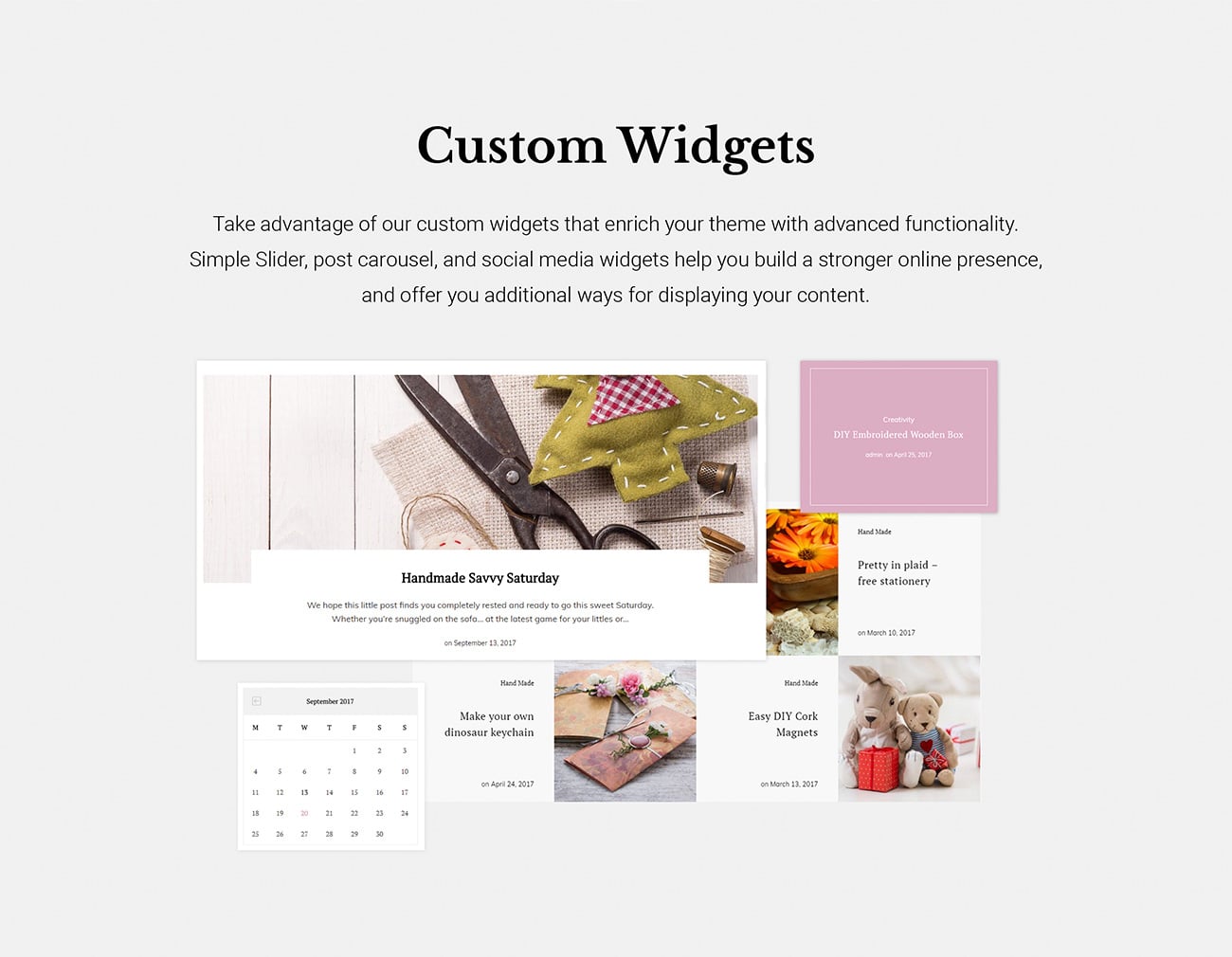 handmade artist personal blog wordpress theme
