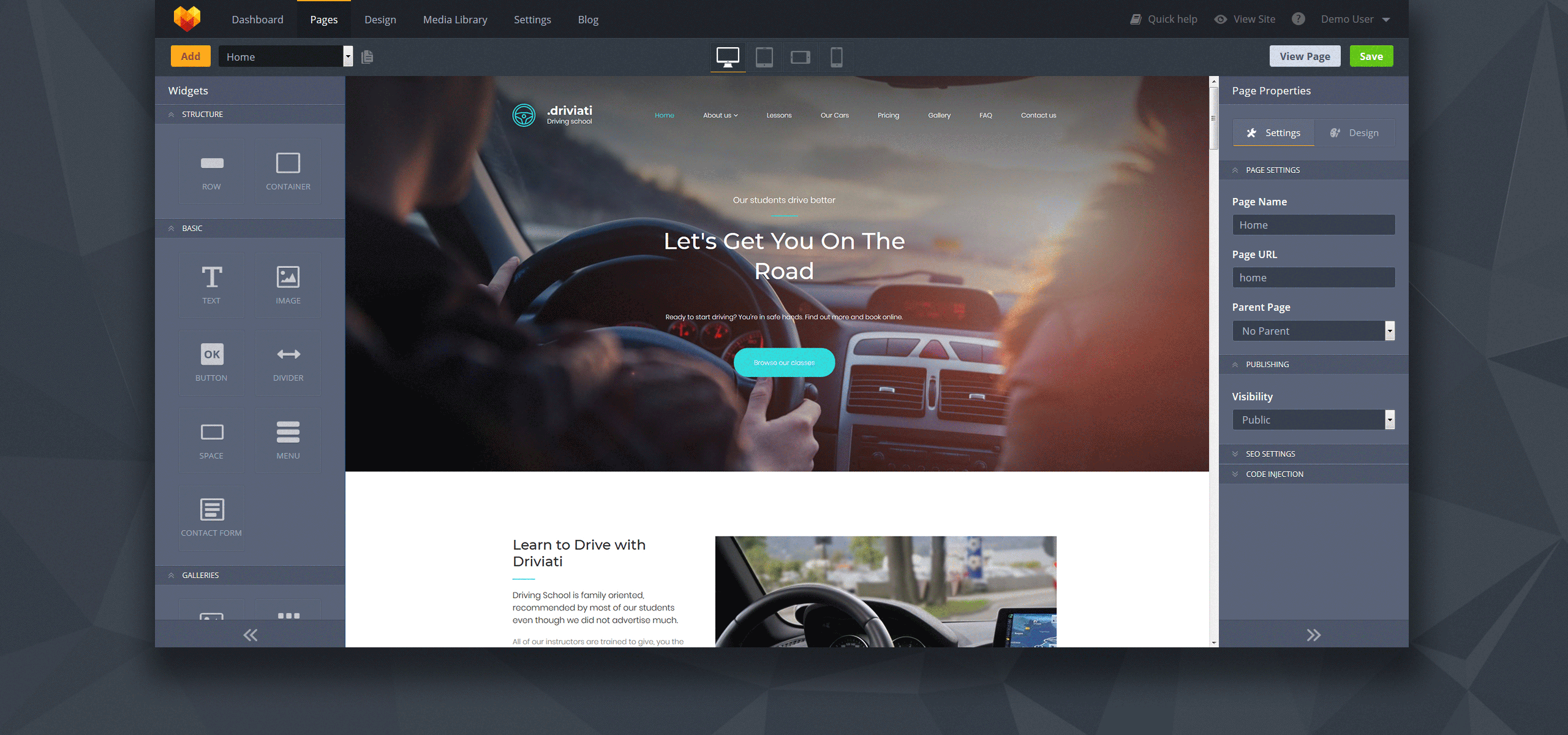 автошкола премиум moto cms 3 шаблон