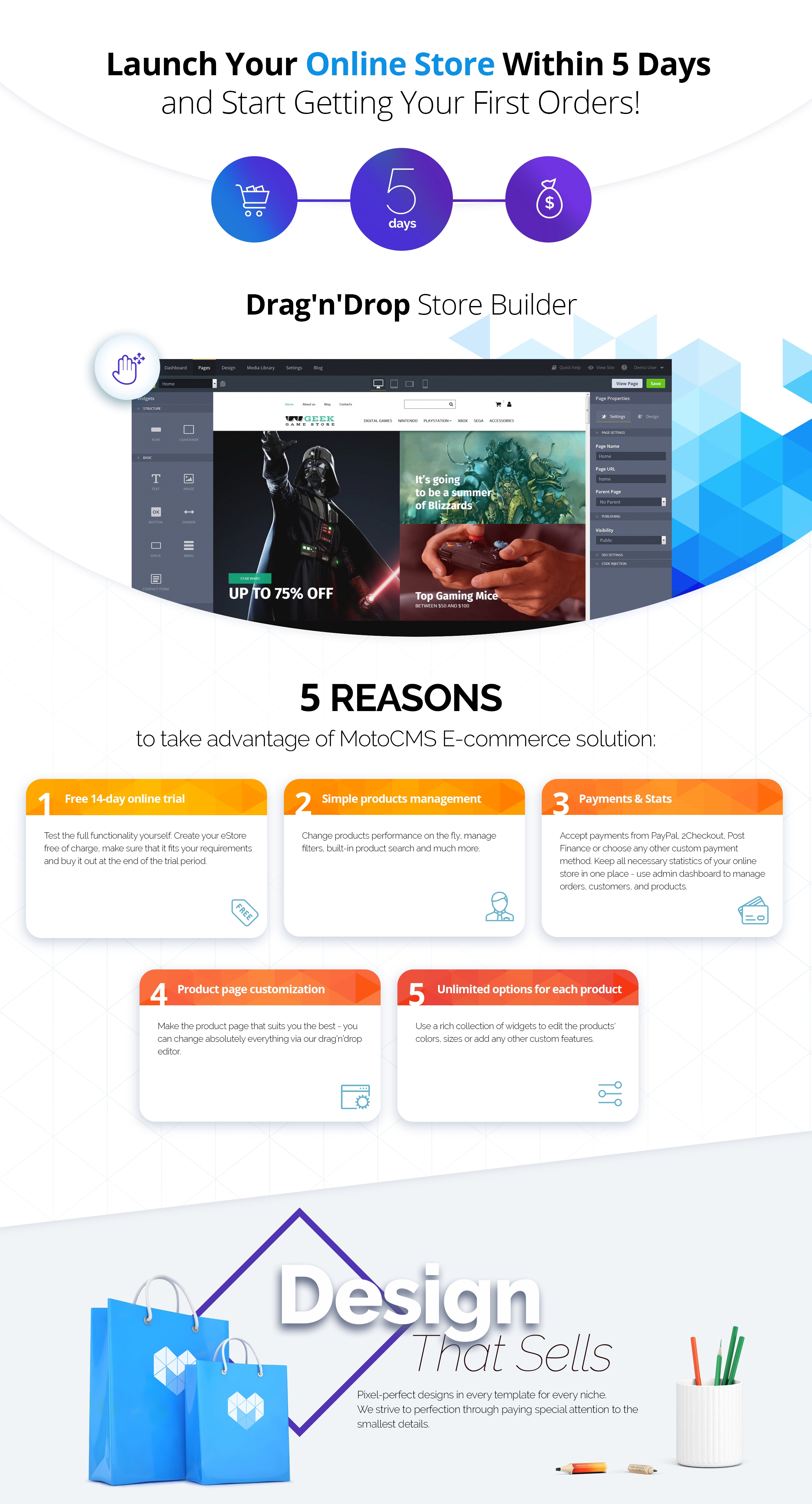 игровой магазин motocms шаблон электронной коммерции