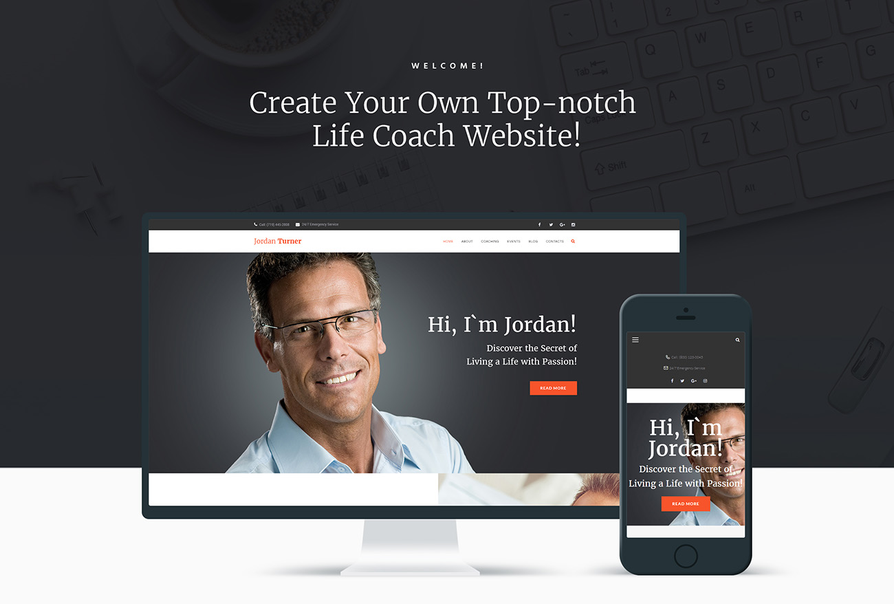 лайф коучинг wordpress тема