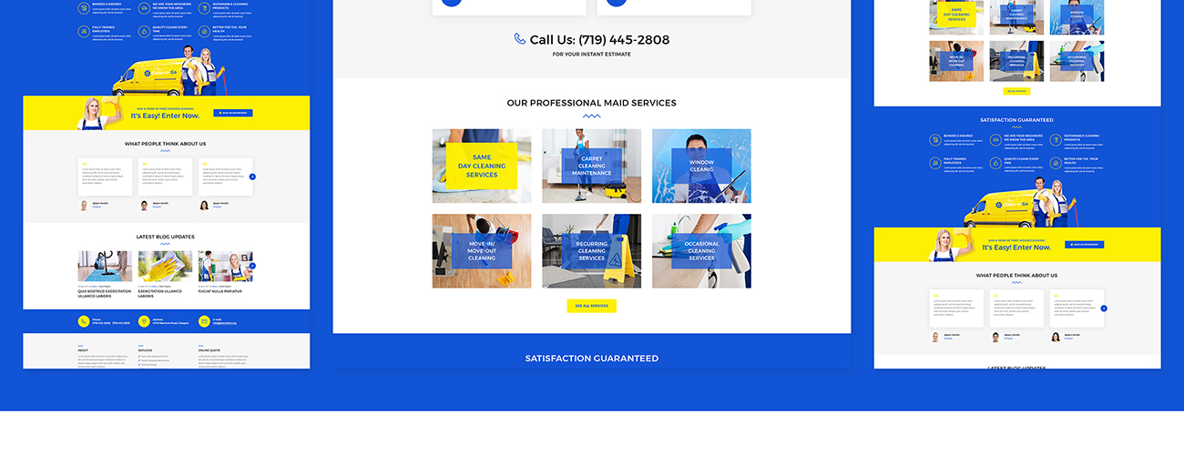 клининговые услуги wordpress тема