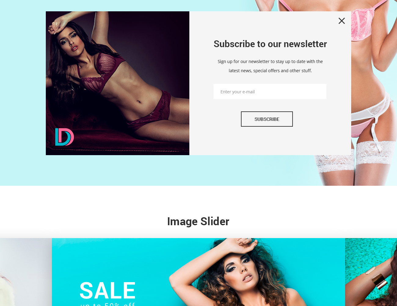 магазин нижнего белья magento theme