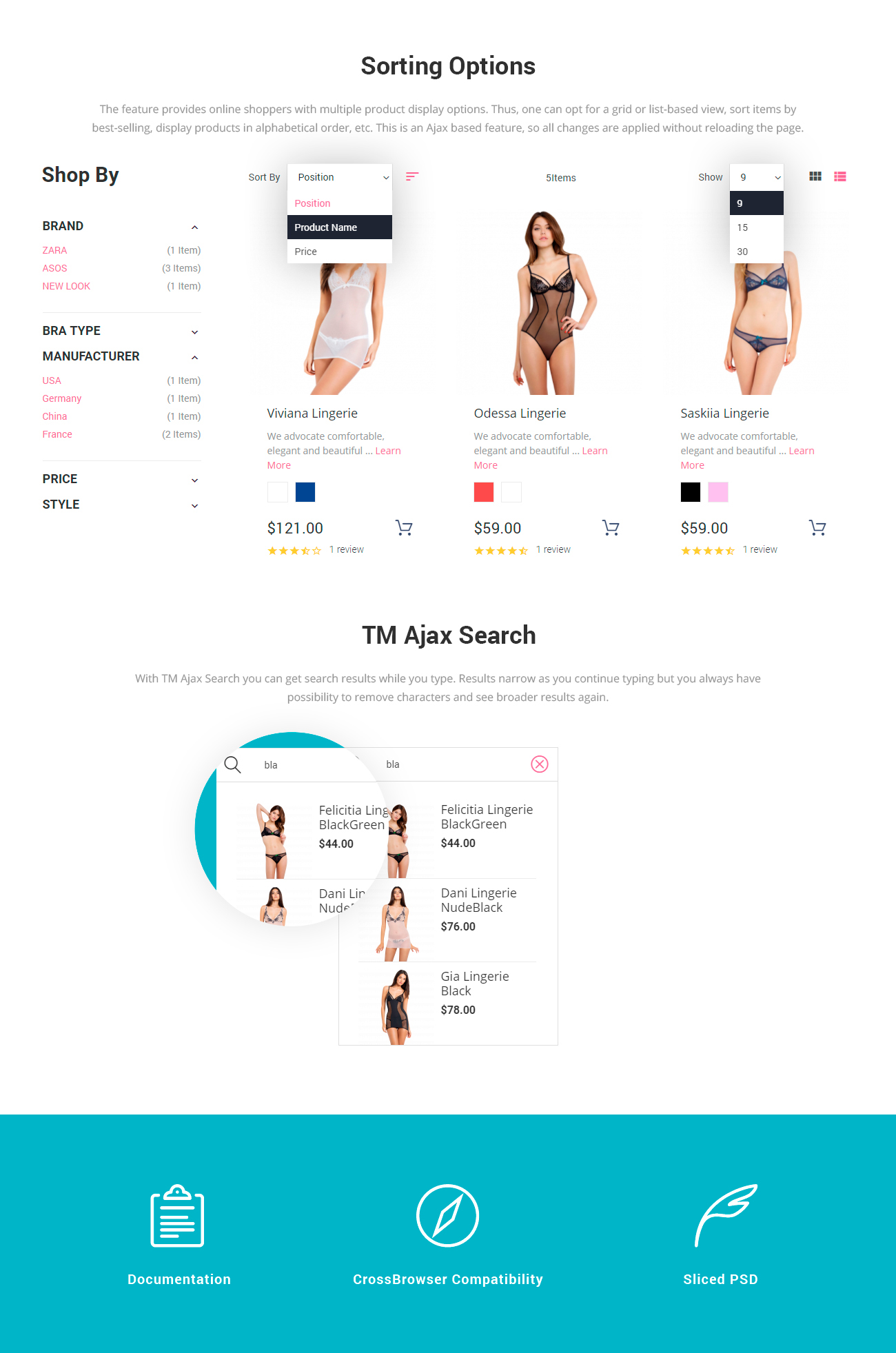магазин нижнего белья magento theme