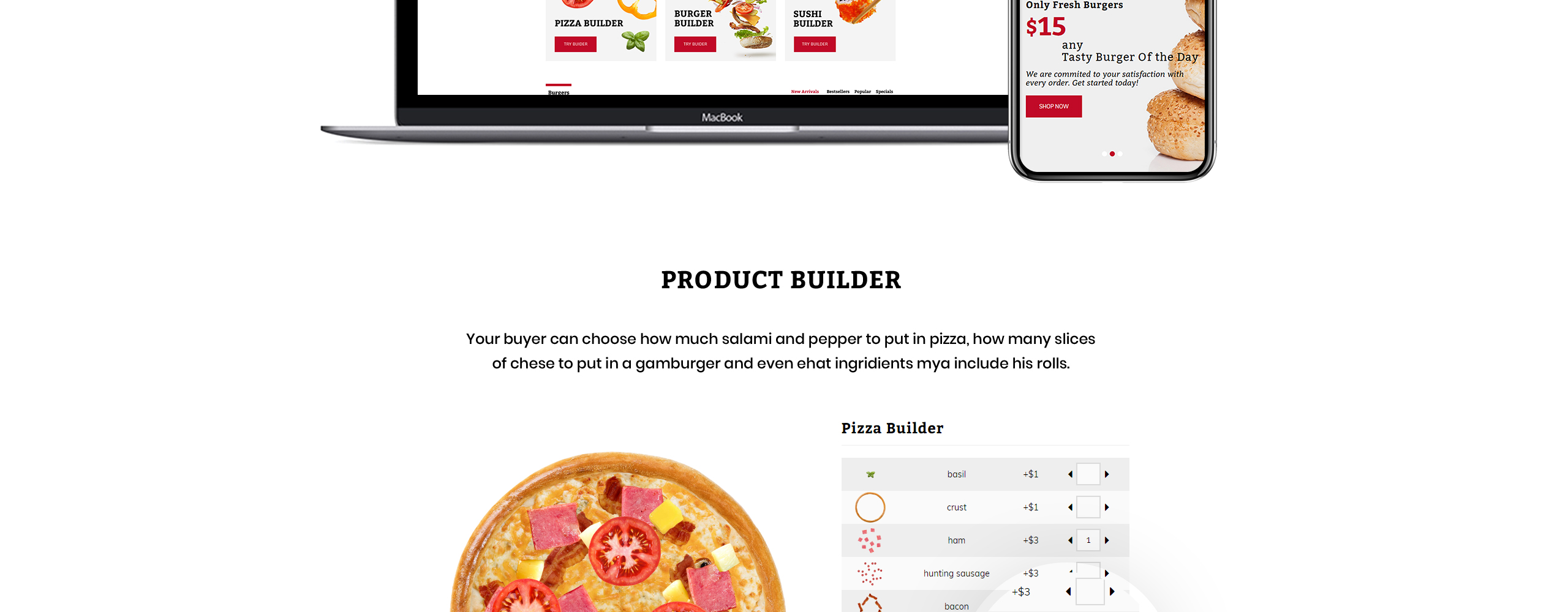 шаблон burger opencart