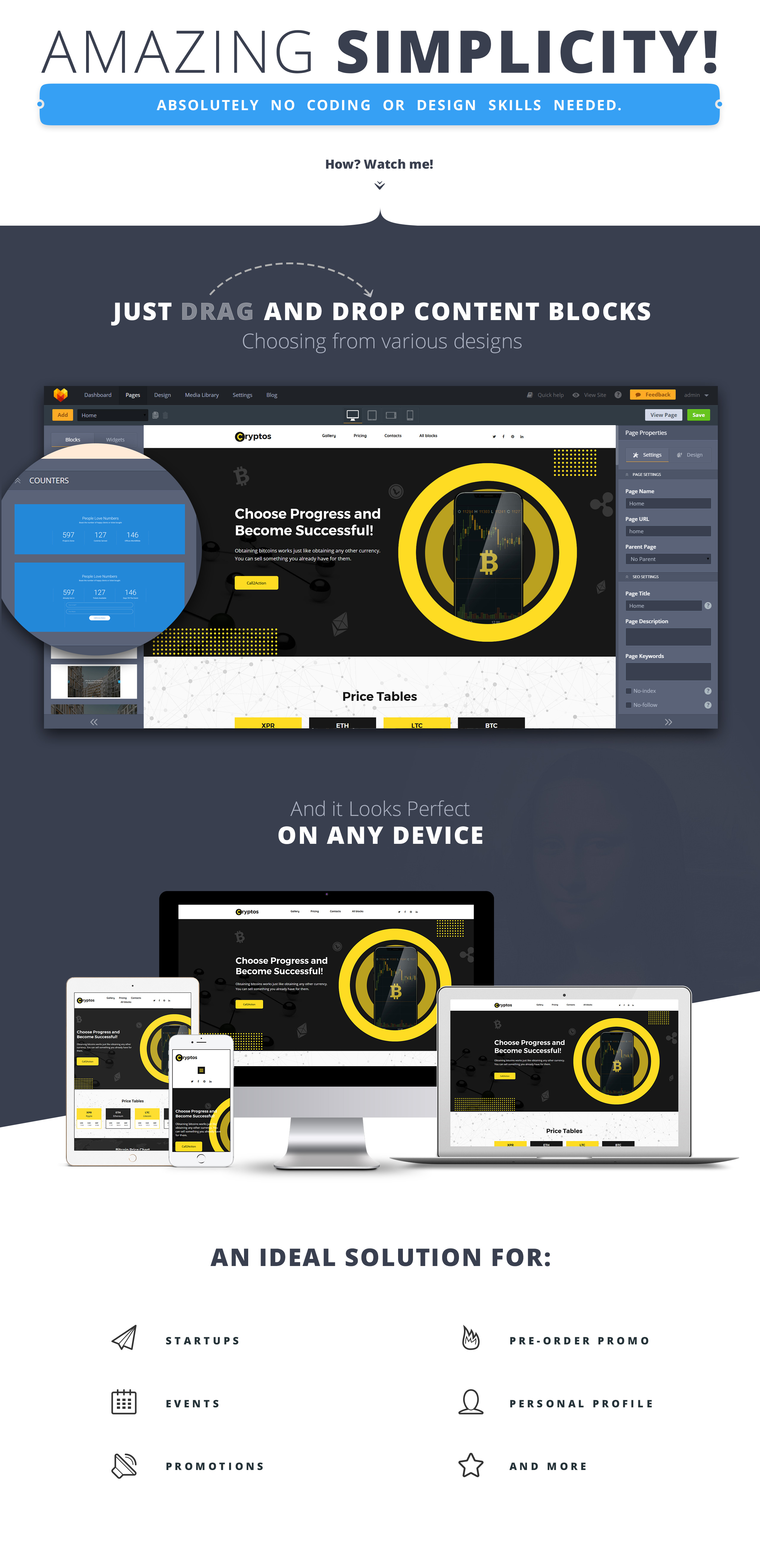 биткойн криптовалюта motocms 3 шаблон целевой страницы