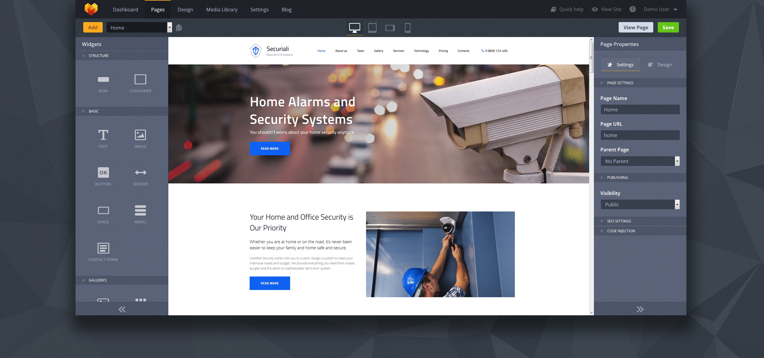 система безопасности premium moto cms 3 шаблон
