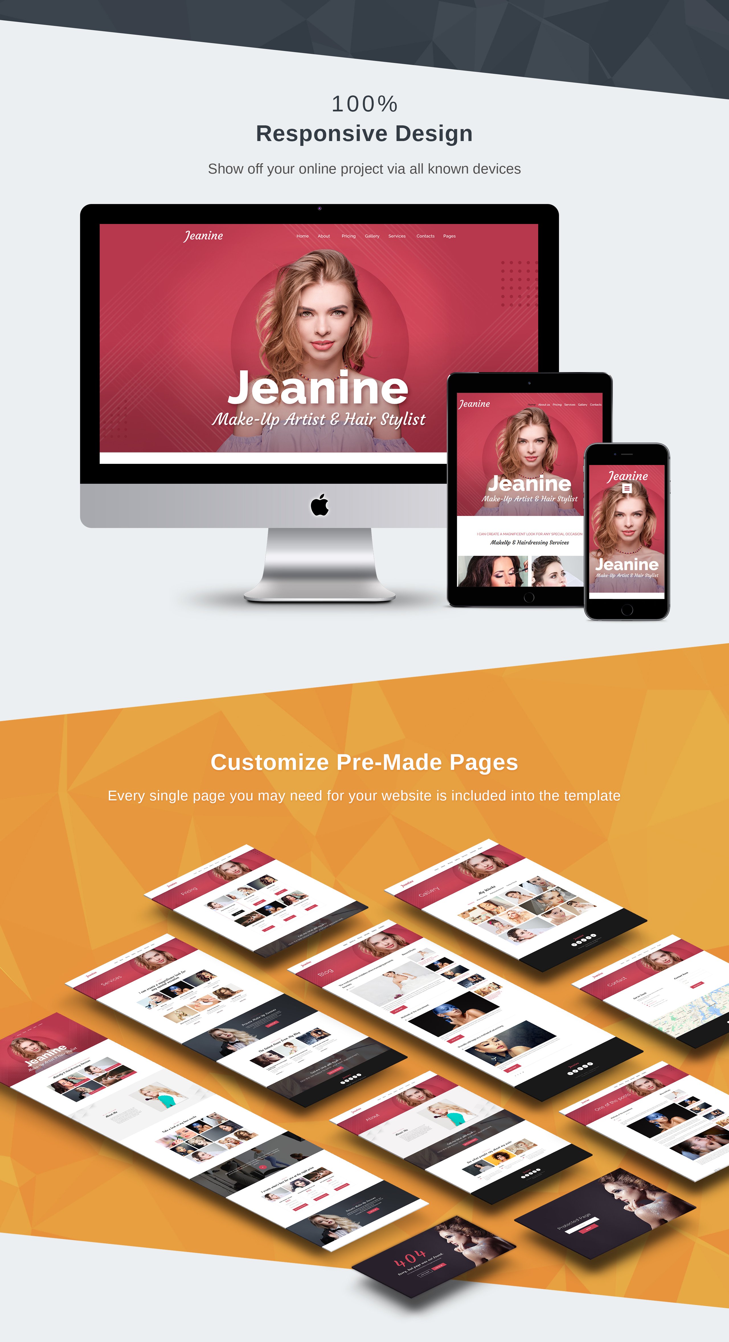 up artist premium moto cms 3 шаблон