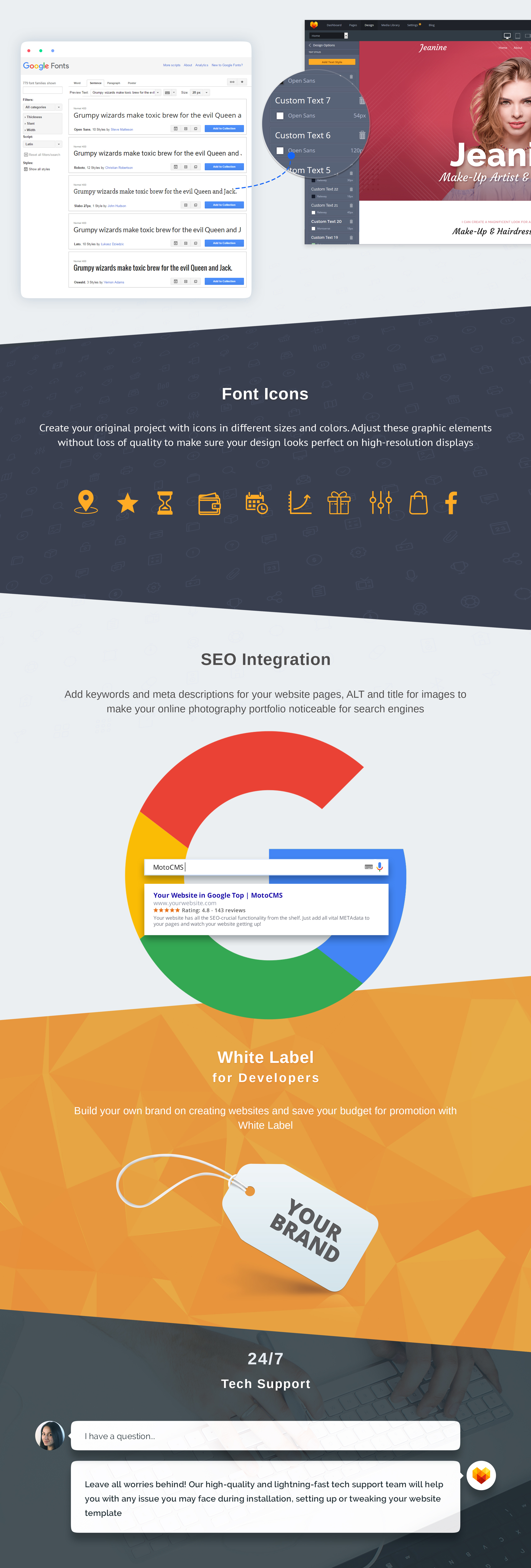 up artist premium moto cms 3 шаблон