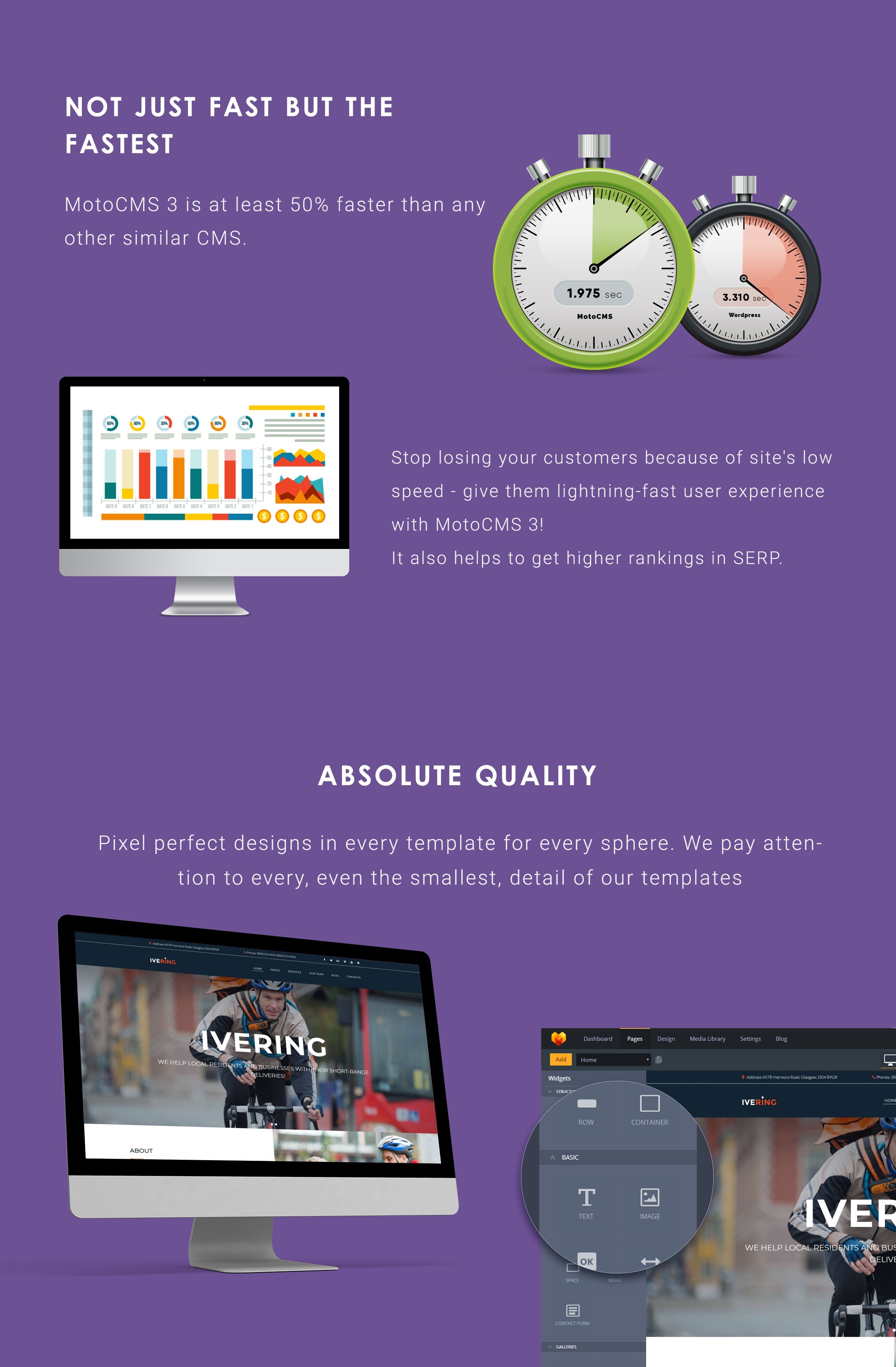 bike courier &amp; package delivery moto cms 3 шаблон