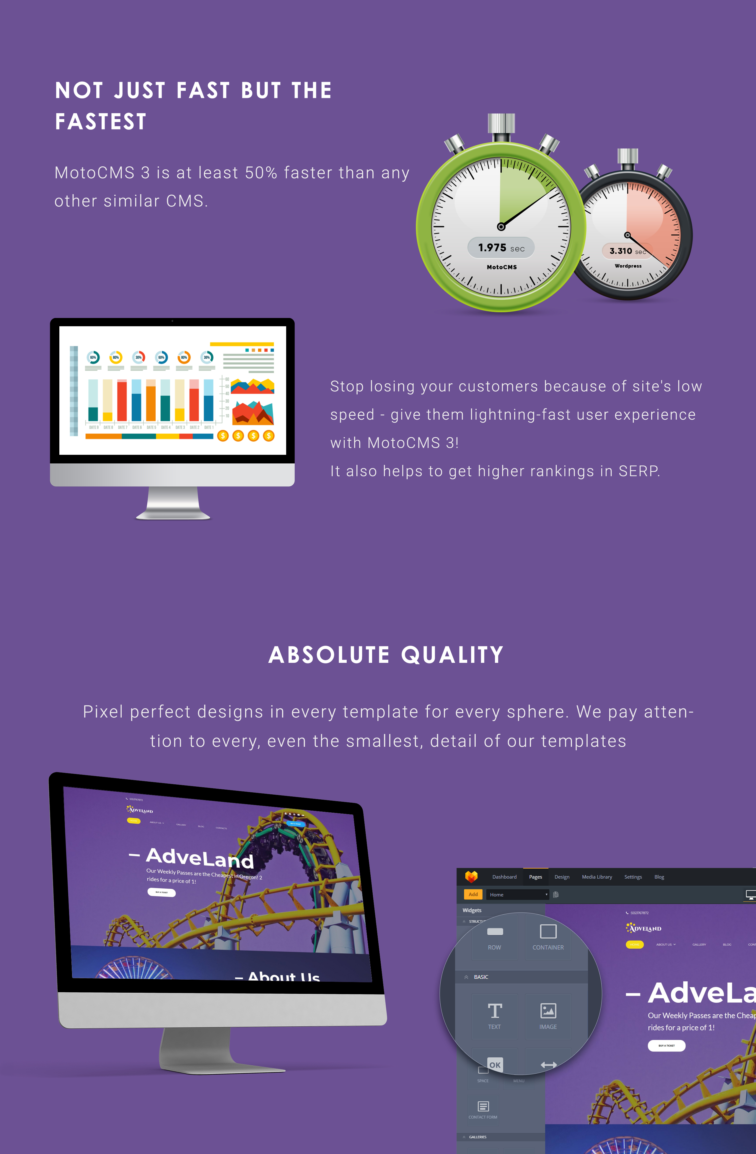 Amusement Park Moto CMS 3 Template