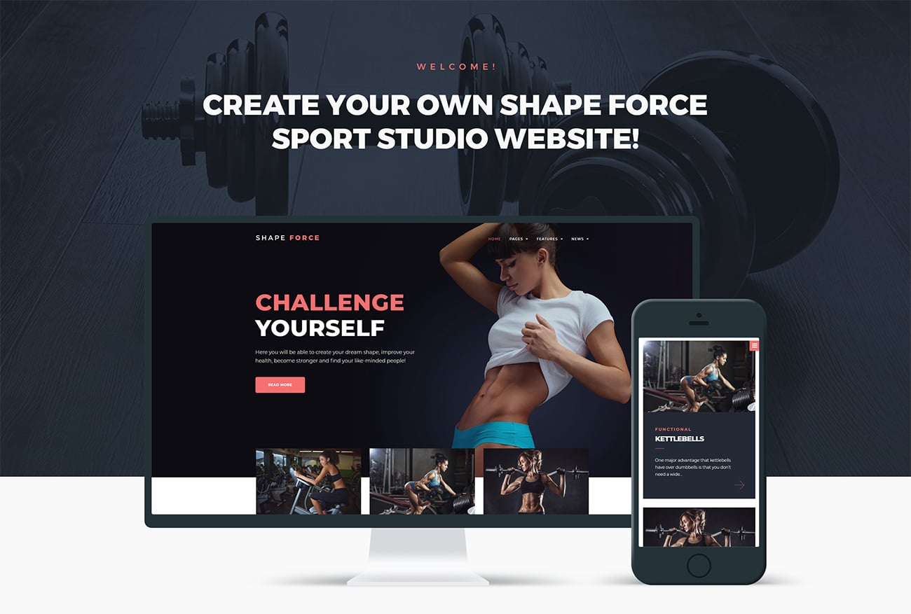 спортивная студия wordpress тема