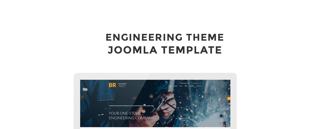 промышленная компания профессиональный шаблон parallax joomla