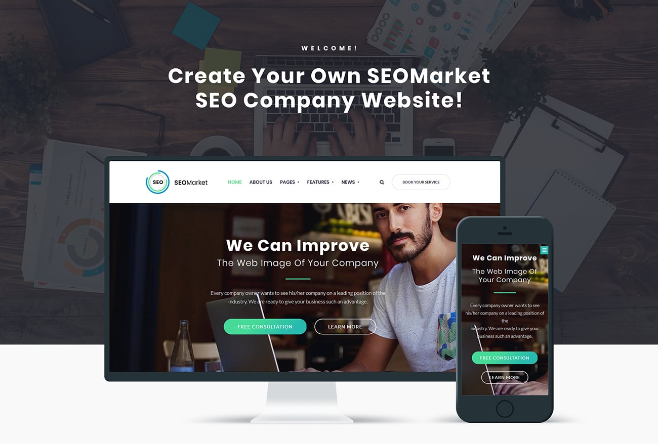 seo сайт wordpress тема
