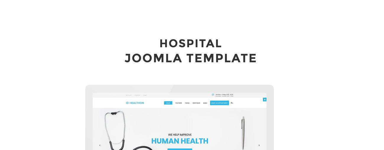 больничный чистый шаблон joomla
