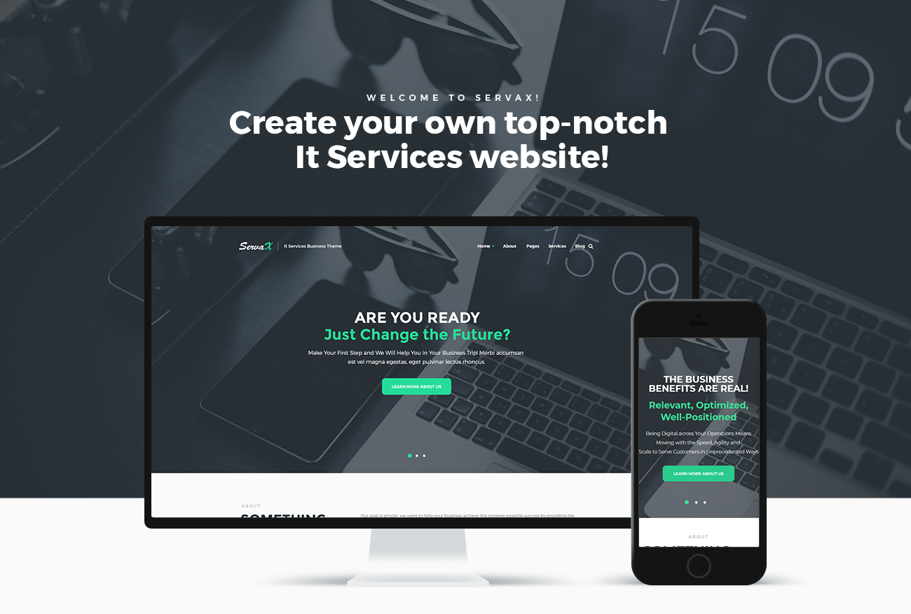 it услуги бизнес тема wordpress