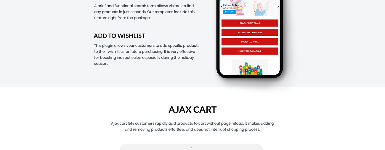 шаблон opencart для детских игрушек и одежды