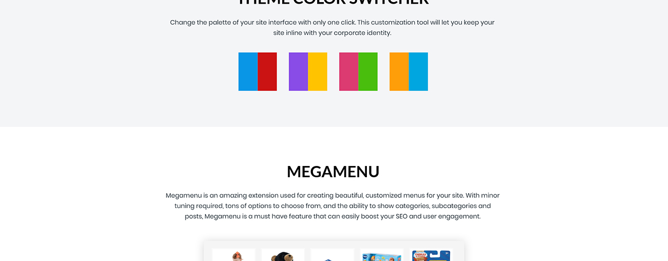шаблон opencart для детских игрушек и одежды