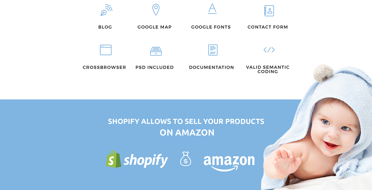 спокойный интернет магазин детской одежды тема shopify