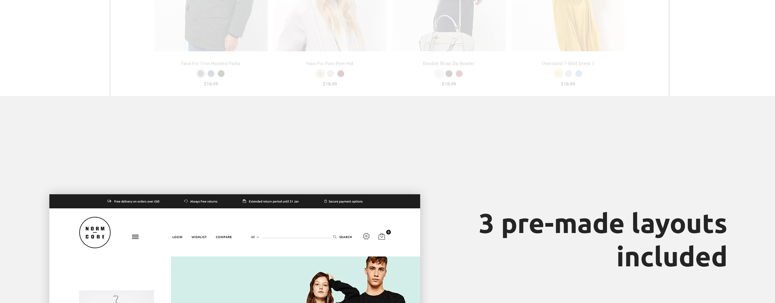 магазин одежды prestashop тема