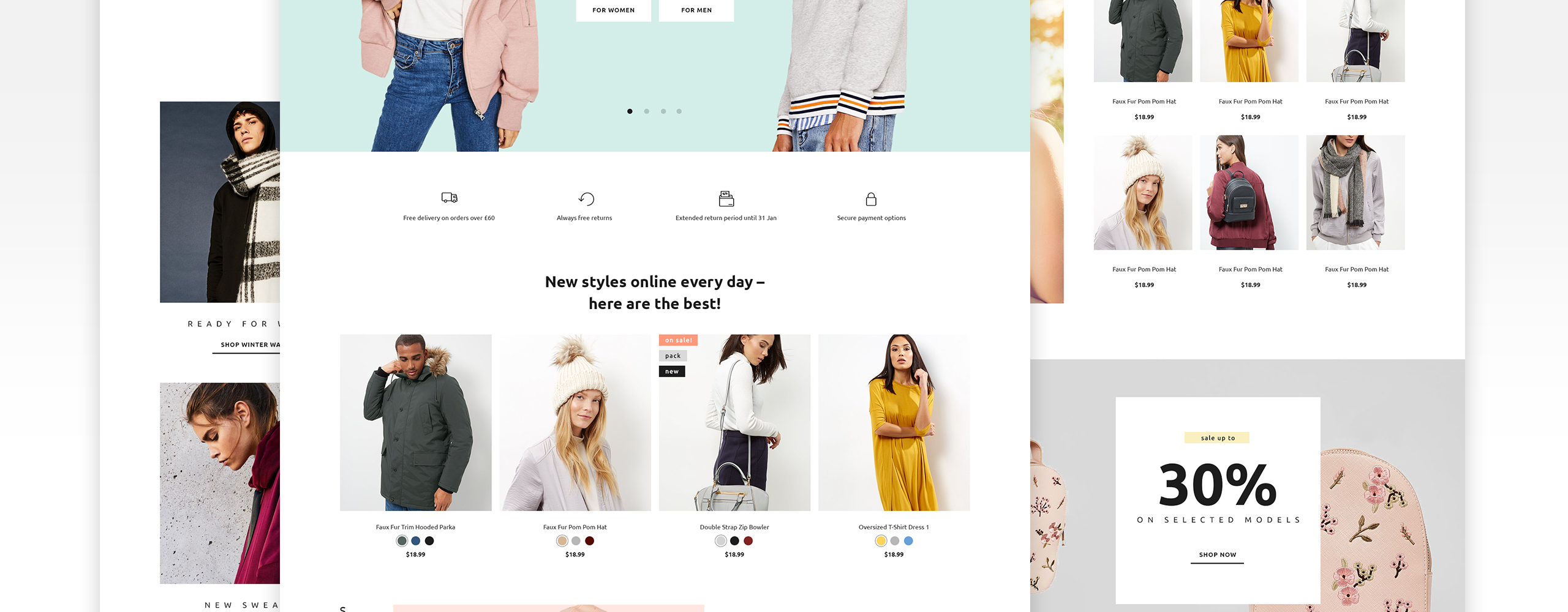 магазин одежды prestashop тема