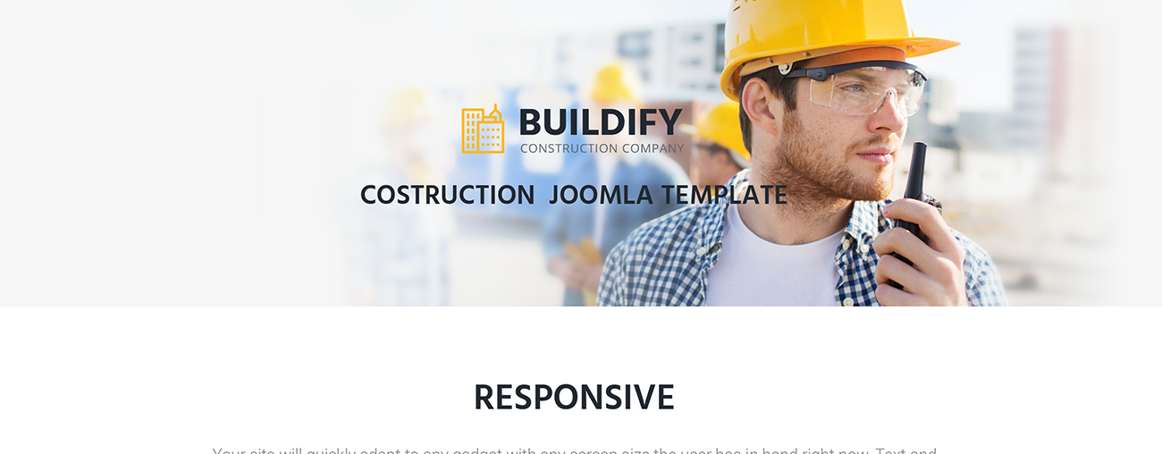 строительная компания joomla шаблон