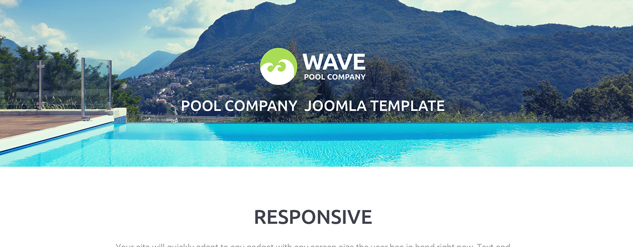 fancy swimming pool engineering company шаблон joomla