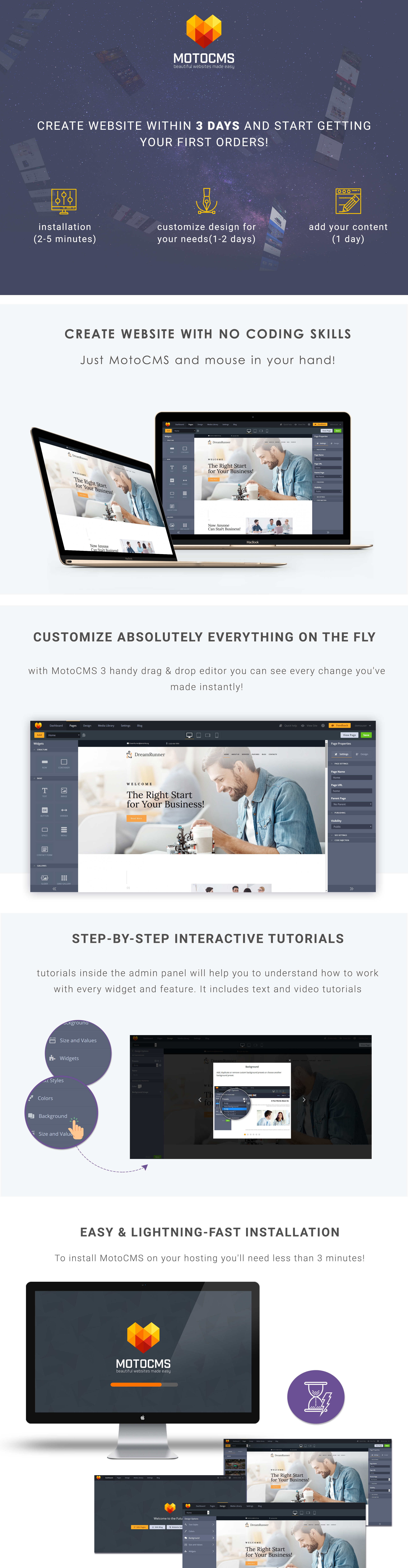 шаблон business bureau moto cms 3