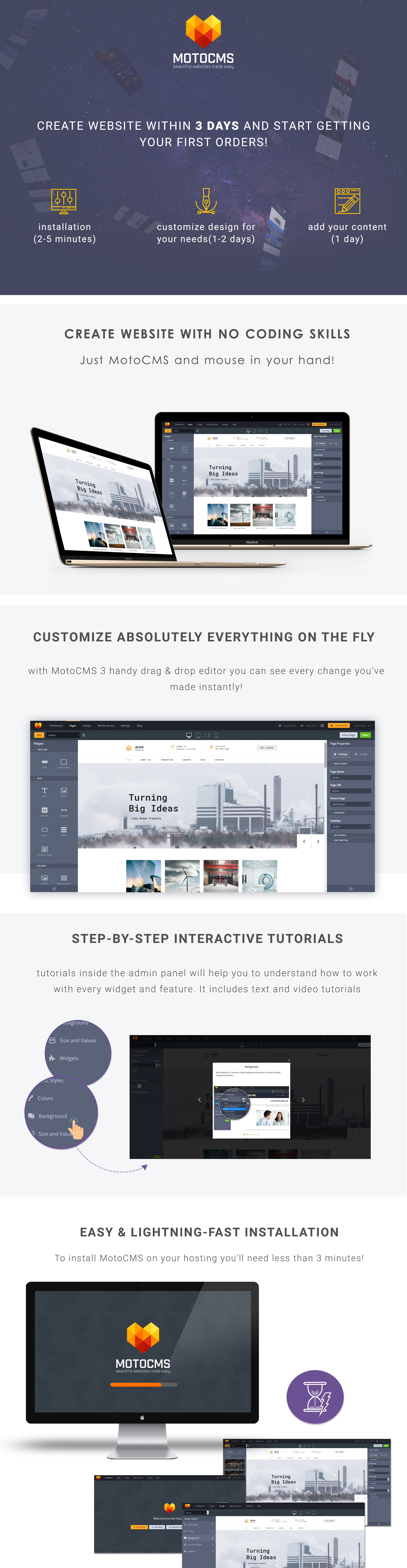 heavy industries moto cms 3 шаблон