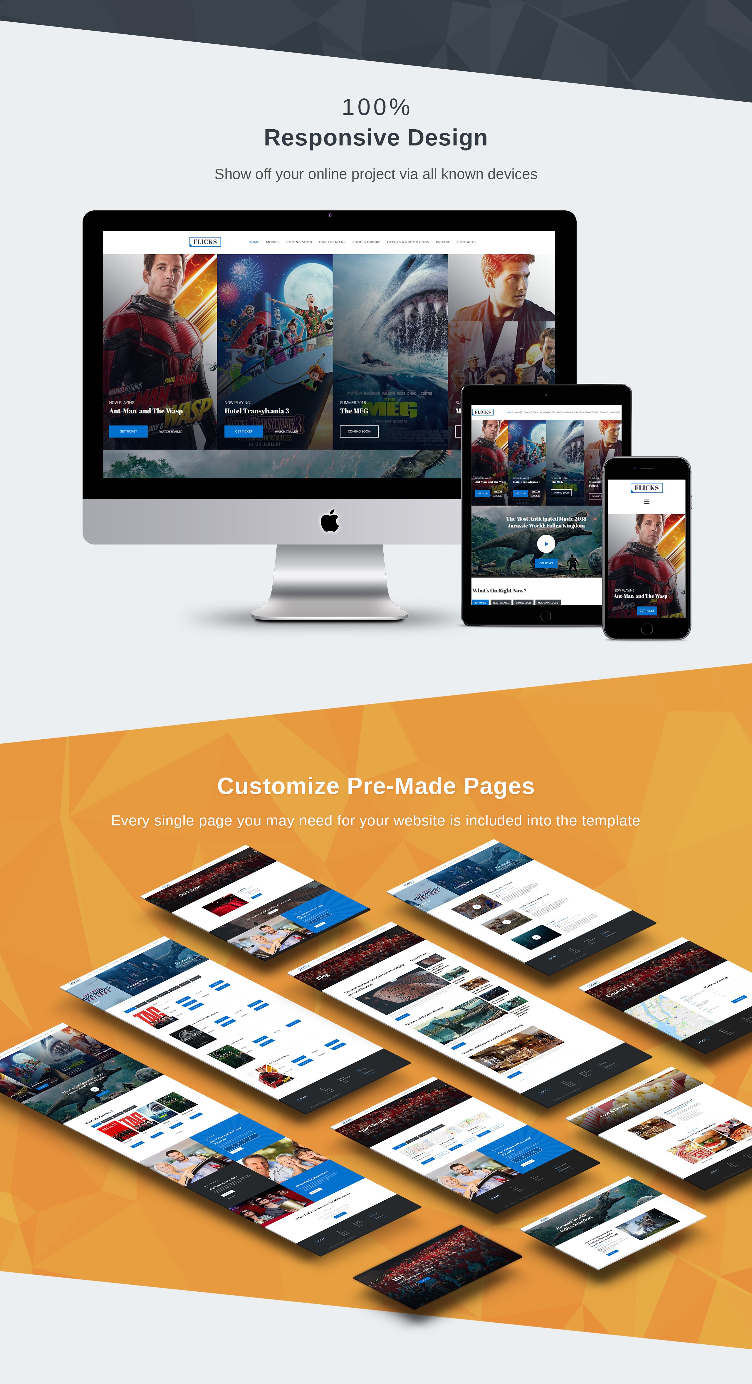 cinema premium moto cms 3 шаблон