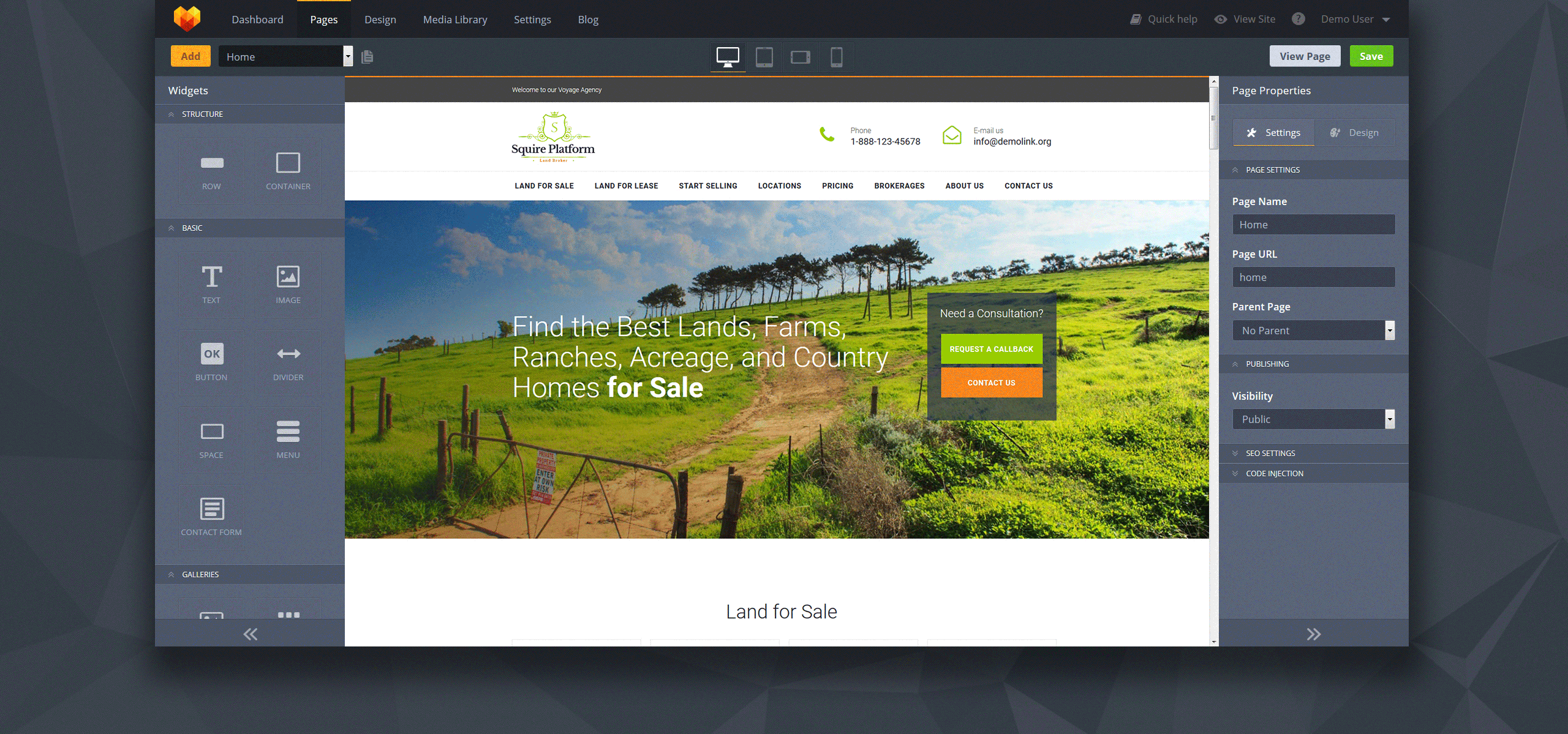real estate broker premium moto cms 3 шаблон