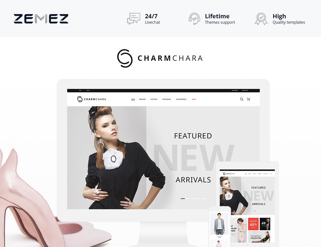 модный магазин magento theme