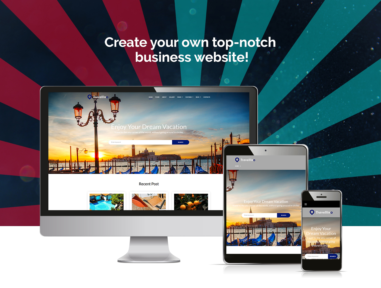 туристическая компания wordpress elementor theme
