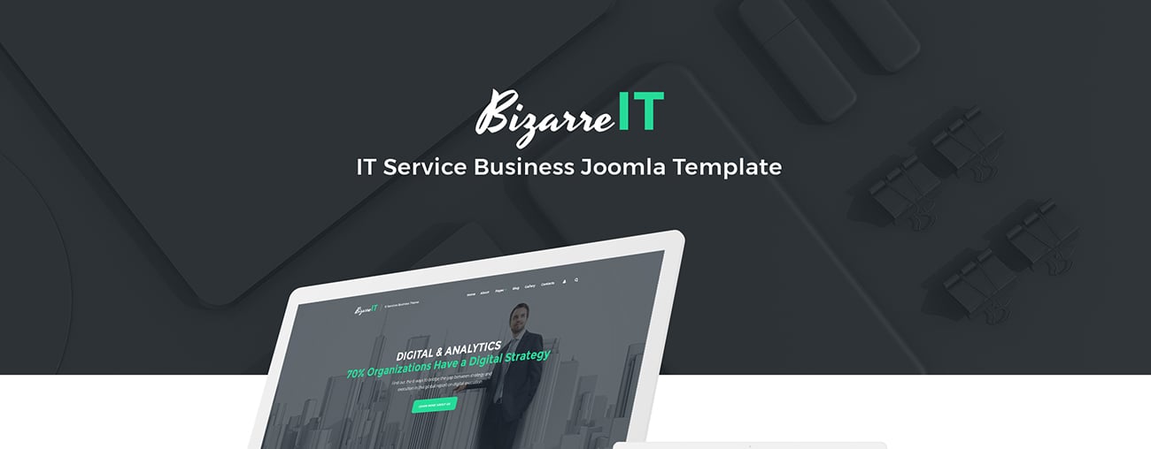 отзывчивый шаблон IT компании joomla