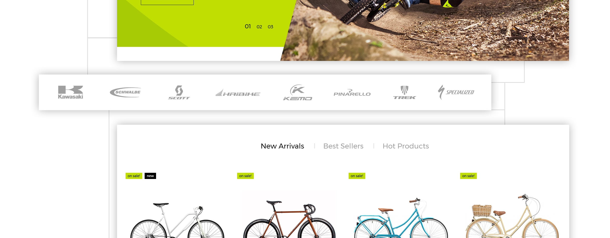 байк магазин prestashop тема