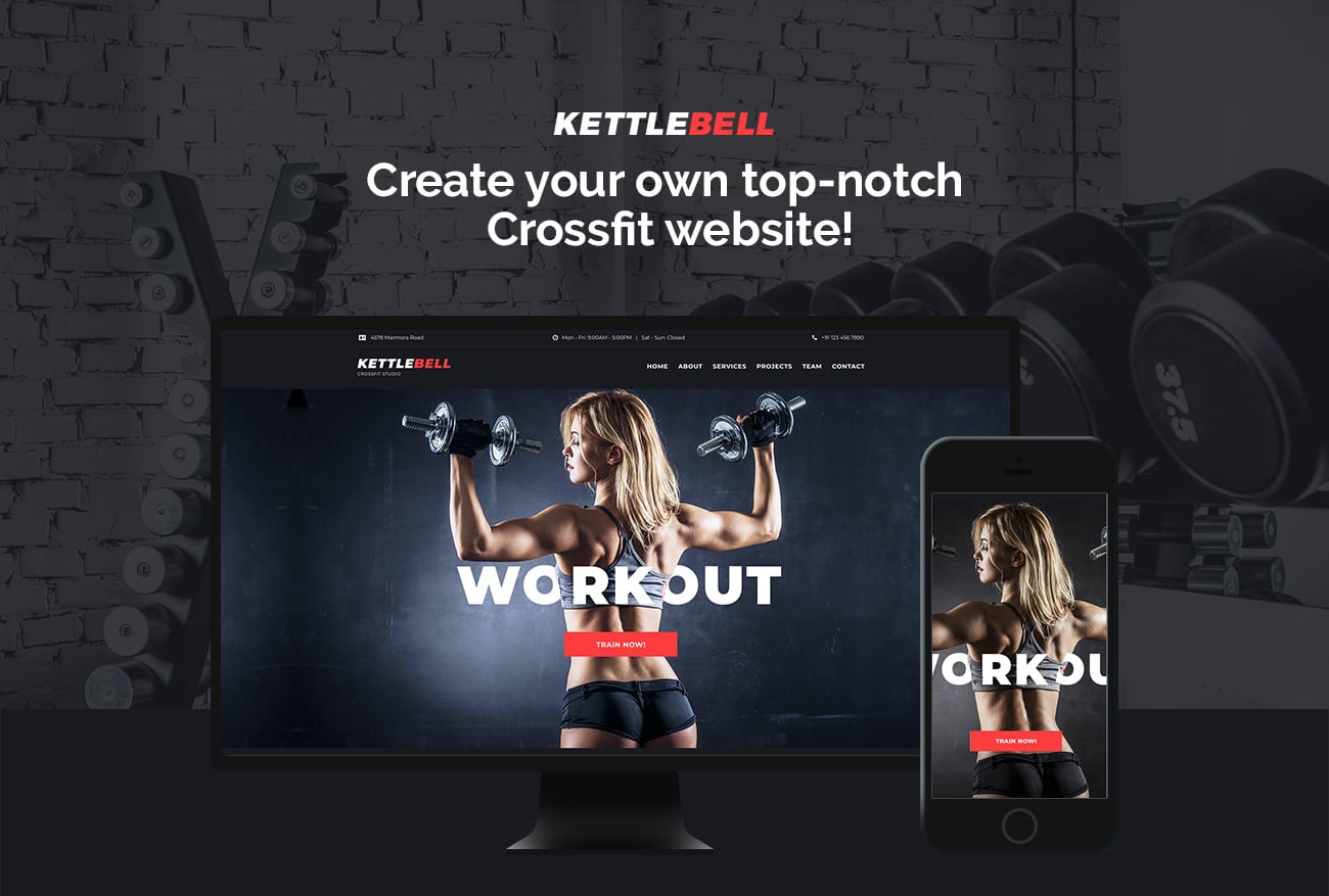 динамическая тема crossfit studio wordpress elementor