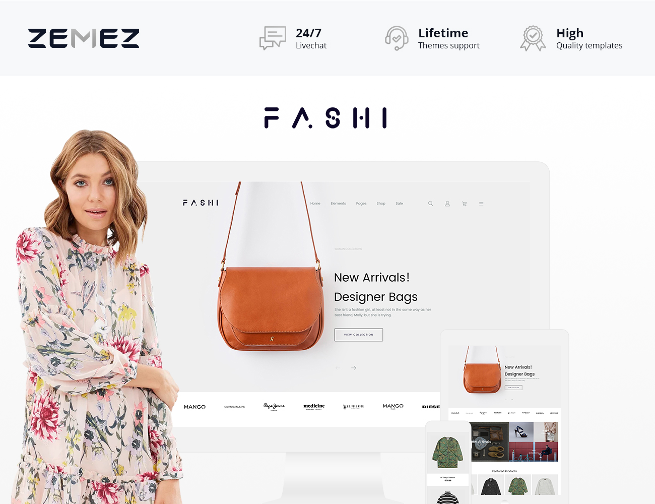 модный бутик magento theme