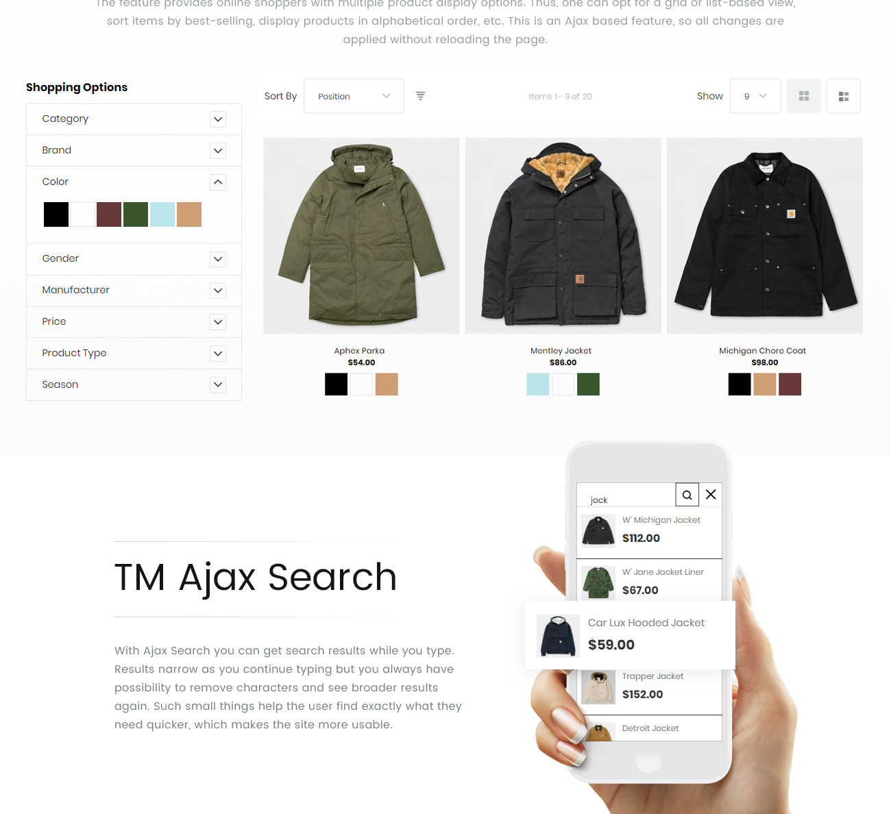 модный бутик magento theme