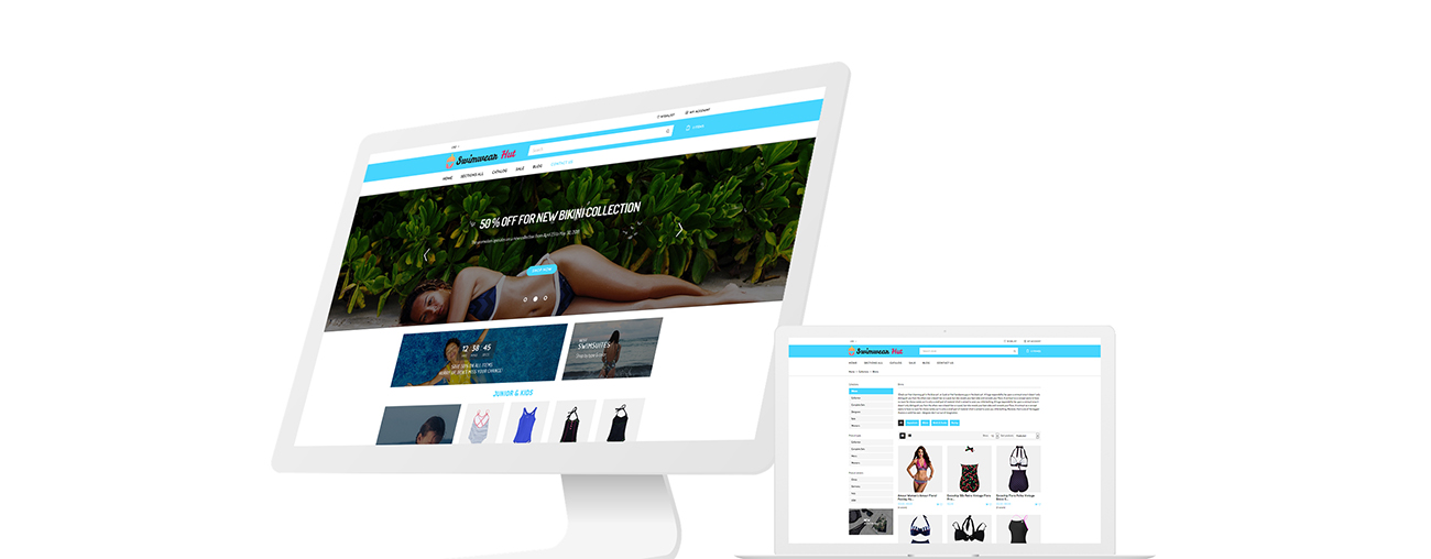 магазин купальников shopify тема