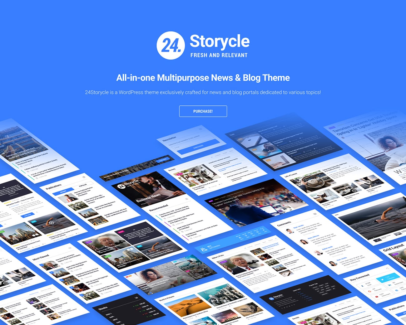 многофункциональный новостной портал wordpress elementor theme