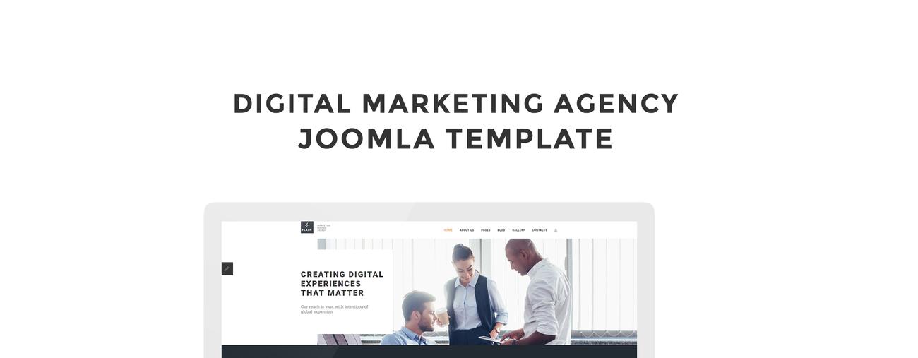 шаблон цифрового маркетингового агентства joomla