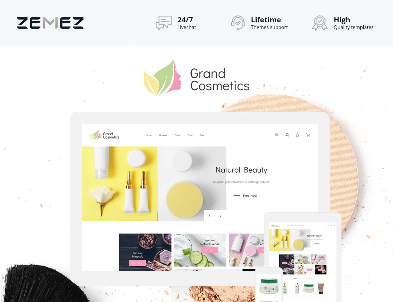 магазин косметики magento theme