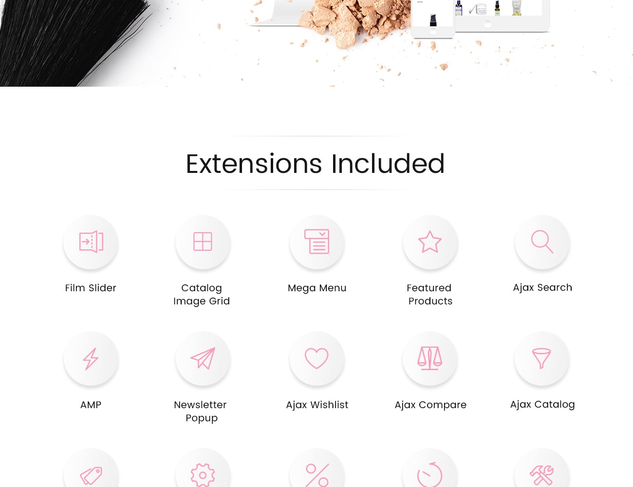 магазин косметики magento theme