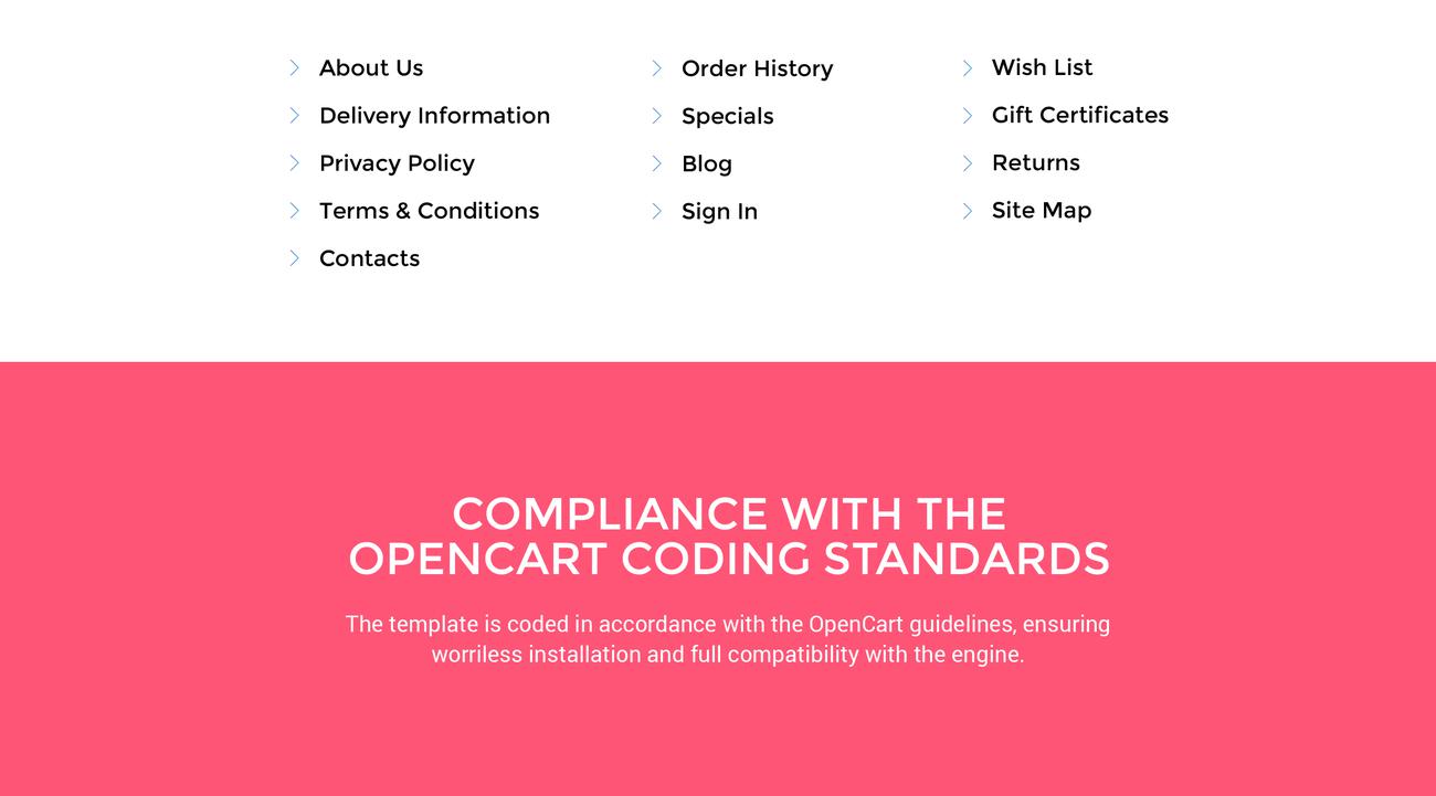 шаблон opencart магазина одежды
