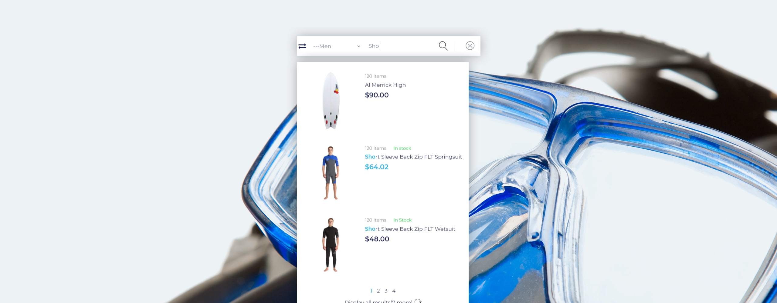 дайвинг магазин prestashop тема