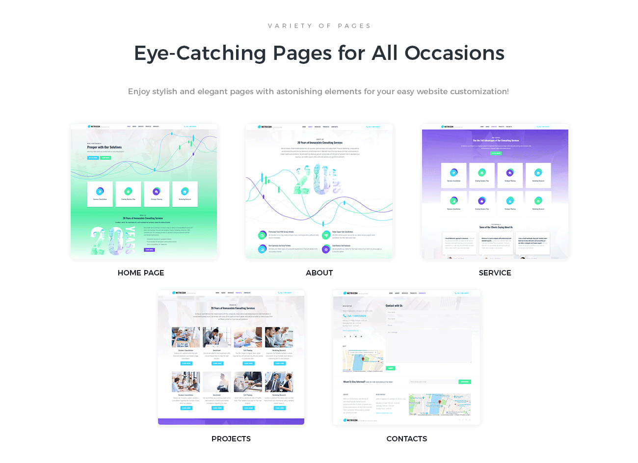 корпоративный бизнес wordpress elementor theme