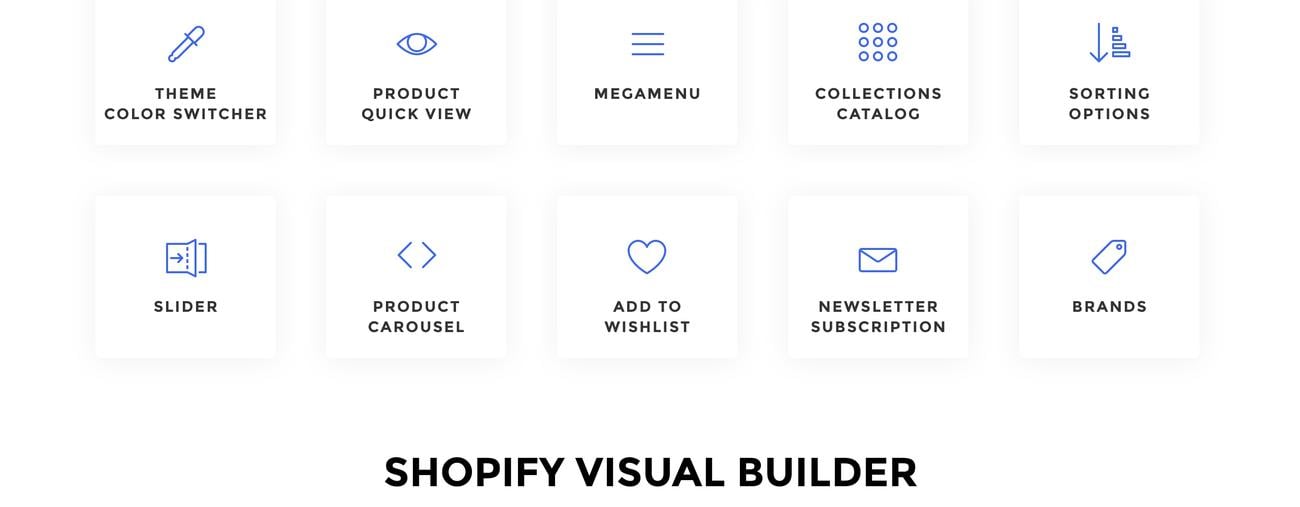 универсальный магазин тема shopify