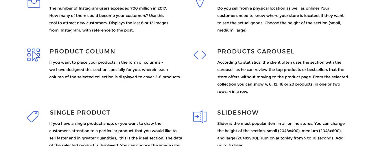 универсальный магазин тема shopify