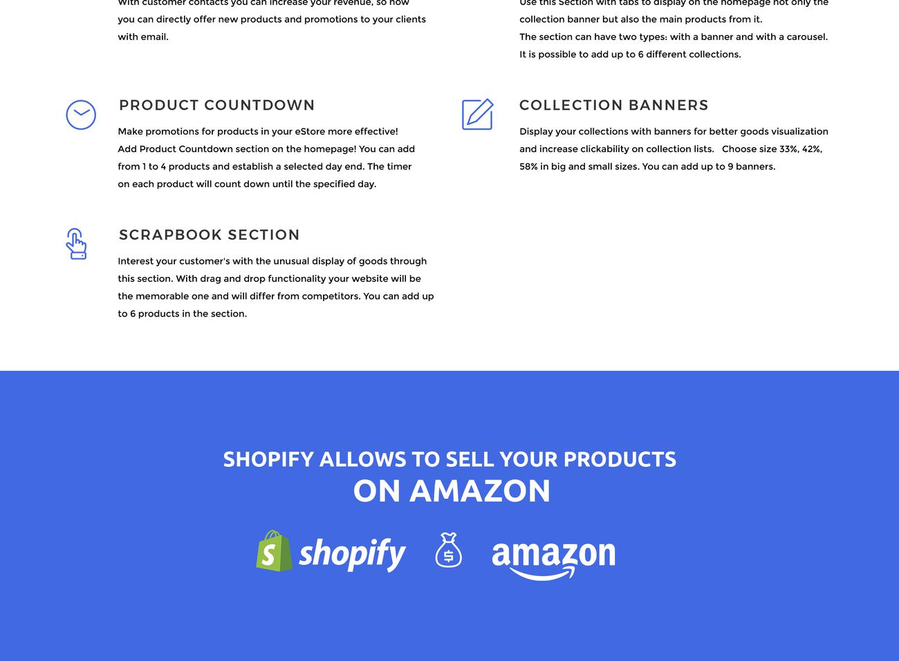универсальный магазин тема shopify
