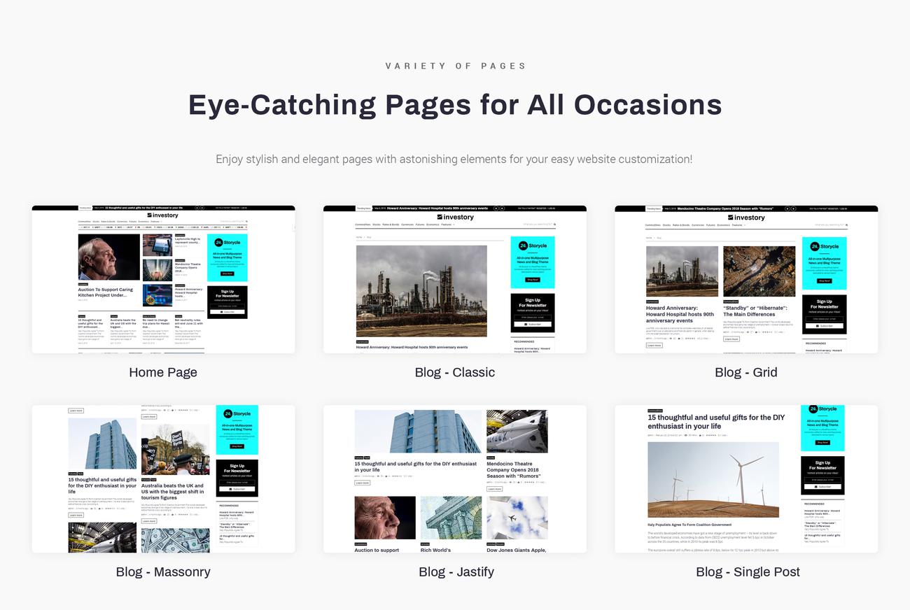 корпоративный блог wordpress elementor theme