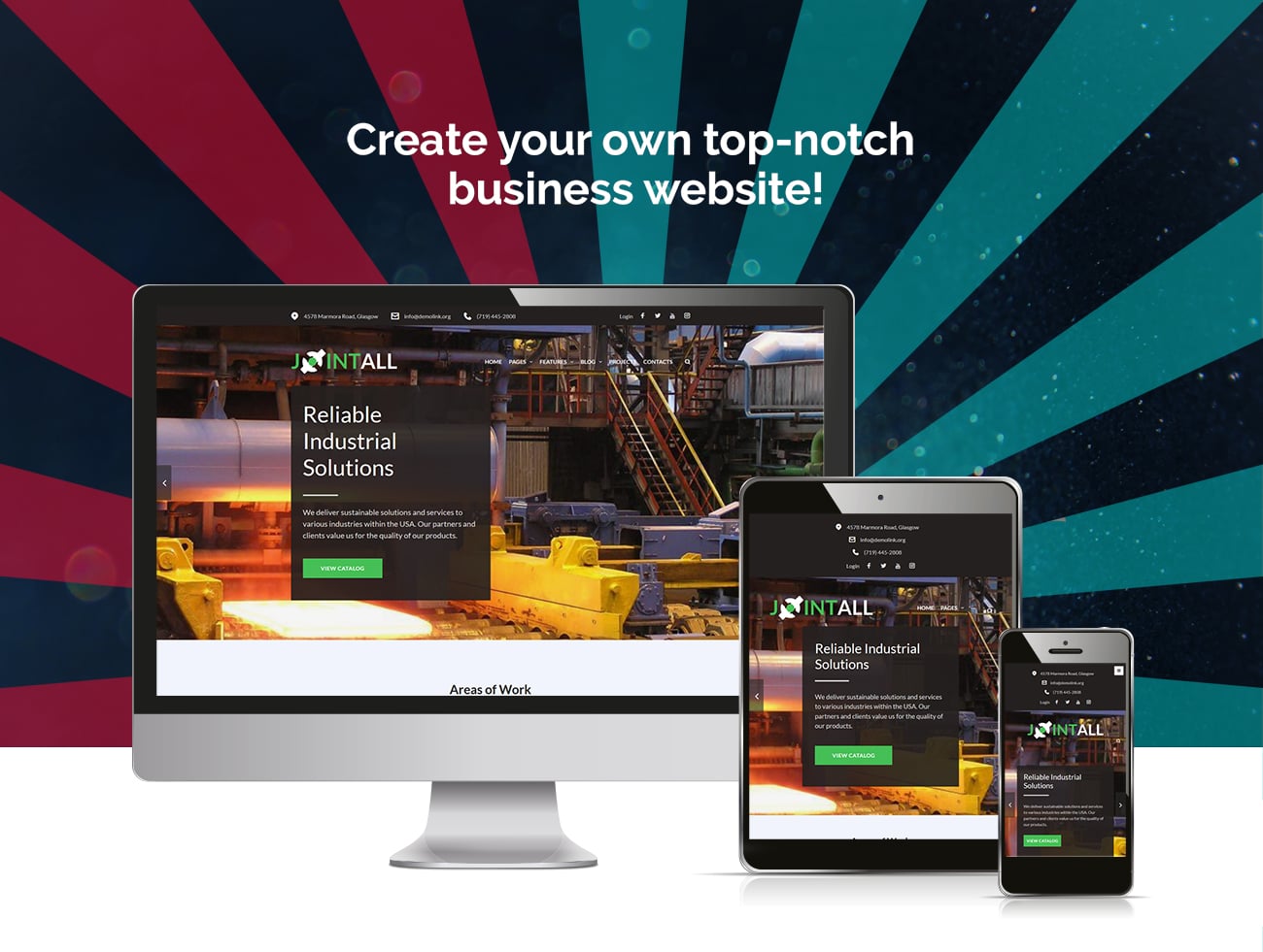 строительная компания wordpress elementor theme
